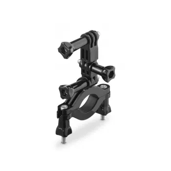 HAMA passieve houder voor actioncam — groot, zwart, voor fietsen en outdoor (geschikt voor buizen 2,5–6,2 cm)