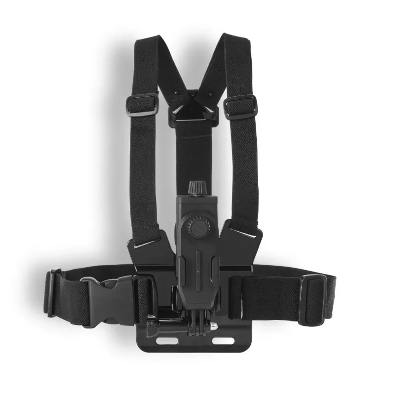 Cameraborstband HAMA 00004567 voor actioncams (GoPro-compatibel), zwart, verstelbare borsthouder