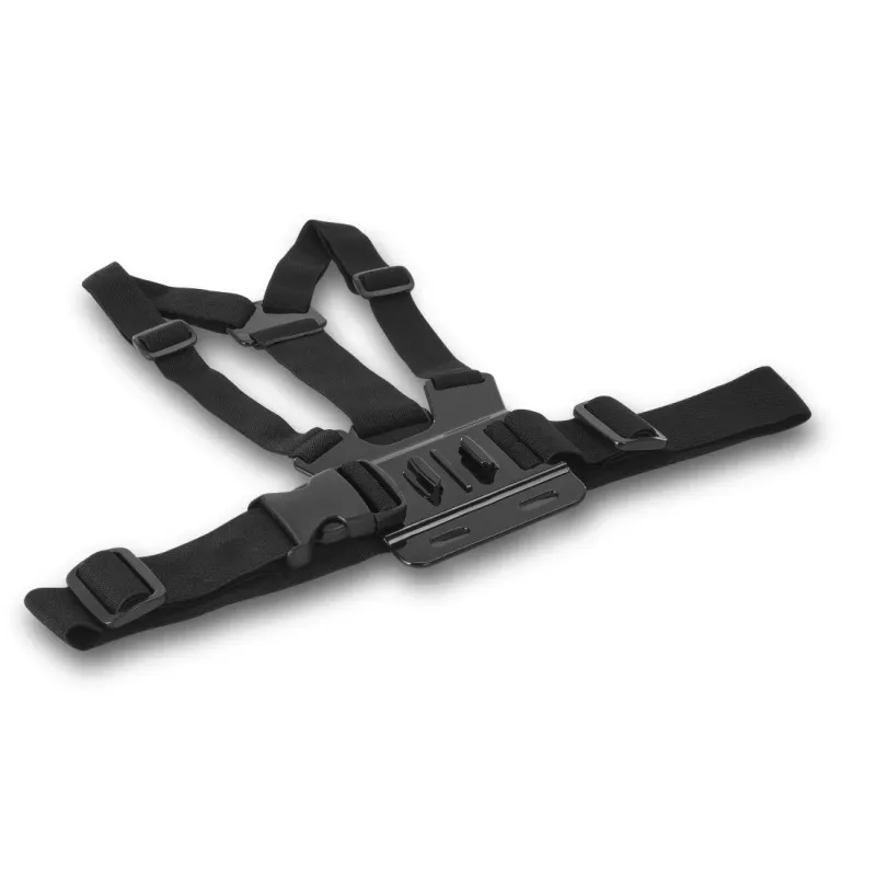 Cameraborstband HAMA 00004567 voor actioncams (GoPro-compatibel), zwart, verstelbare borsthouder