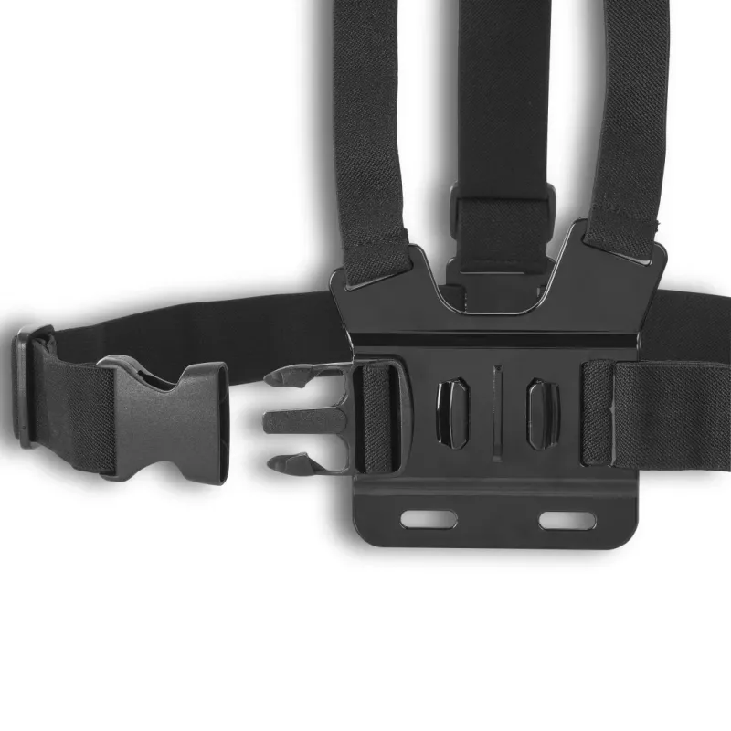 Cameraborstband HAMA 00004567 voor actioncams (GoPro-compatibel), zwart, verstelbare borsthouder