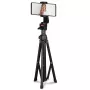 Statief Hama Rotary Smartphone II voor smartphone en digitale camera, 3-potig, max. draaglast 1 kg, hoogte 41,5–150 cm, zwart