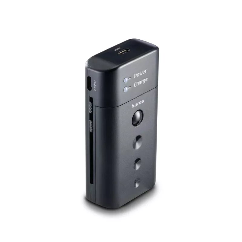 Acculader HAMA 00081390 voor digitale camera-accu's — USB, Li-Ion en NiMH compatibel, 5 V ingang
