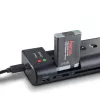 Acculader HAMA 00081390 voor digitale camera-accu's — USB, Li-Ion en NiMH compatibel, 5 V ingang