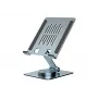 Multimedia-tabletstandaard CONCEPTRONIC THANA09G — opvouwbare draaistandaard, 360° draaibare basis, in hoogte verstelbaar, grijs, 150×110×40 mm