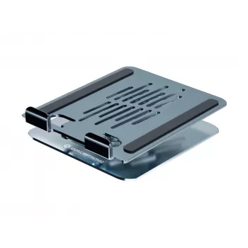 Multimedia-tabletstandaard CONCEPTRONIC THANA09G — opvouwbare draaistandaard, 360° draaibare basis, in hoogte verstelbaar, grijs, 150×110×40 mm