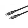 USB4 Gen 4x2 C-naar-C-kabel EQUIP 1,2 m, 80 Gbit/s, PD240W, 8K@60Hz, zwart