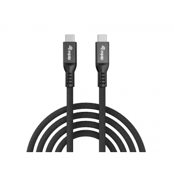 USB4 Gen 4x2 C-naar-C-kabel EQUIP 1,2 m, 80 Gbit/s, PD240W, 8K@60Hz, zwart