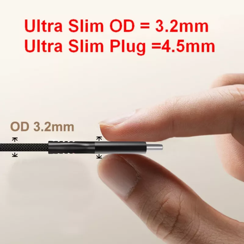Equip USB 4 ultra slanke C-naar-C-kabel, 1,2 m, PD240W, 4K/60Hz, 40 Gbps, zwart