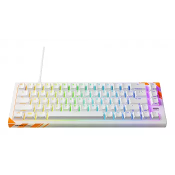 Mechanisch gaming-toetsenbord Cherry K5 Pro TMR compact 65% QWERTY US, bedraad USB, RGB, oranje/wit