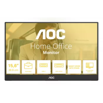 AOC 16T20E2 draagbare tv/monitor draagbare monitor zwart 39,6 cm (15,6 inch) LED 1920 x 1080 pixel