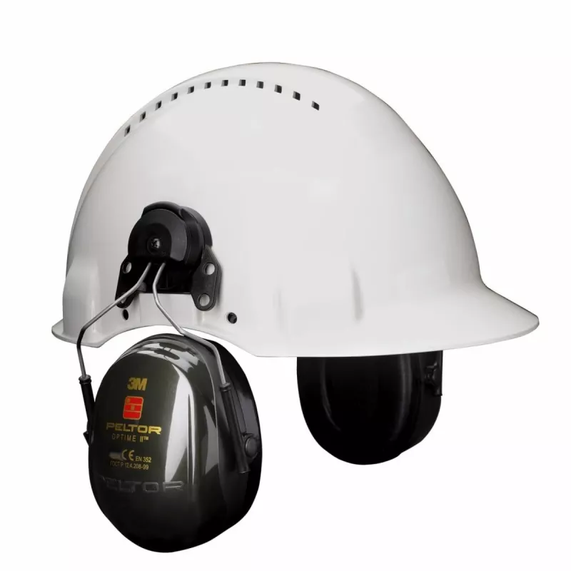 Gehoorbeschermingskoptelefoon 3M H520P3E-410-GQ helmuitvoering zwart