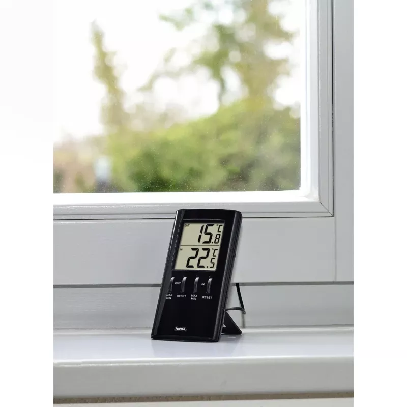 Hama T-350 elektronische omgevingsthermometer binnen zwart