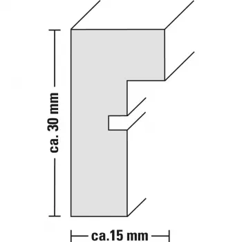 Fotolijst Hama Copenhagen zwart glas MDF 320x420 mm