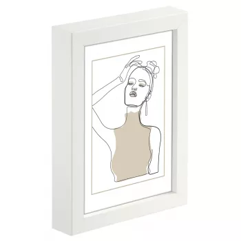 Fotolijst Hama Copenhagen wit glas MDF 220 mm