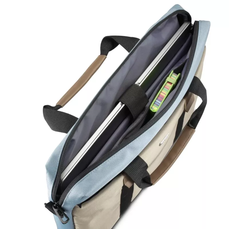 Hama Silvan 41,1 cm (16,2 inch) toploader-tas beige, blauw