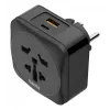 Hama 00223460 netstekker-adapter type E/F hybride universeel zwart