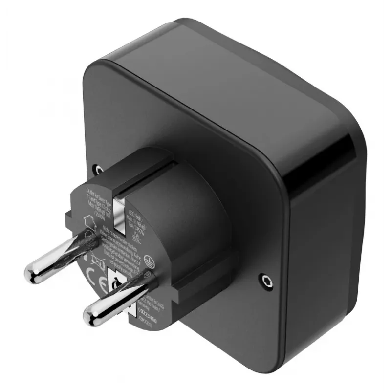 Hama 00223460 netstekker-adapter type E/F hybride universeel zwart
