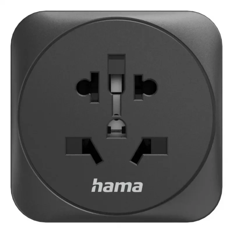 Hama 00223460 netstekker-adapter type E/F hybride universeel zwart