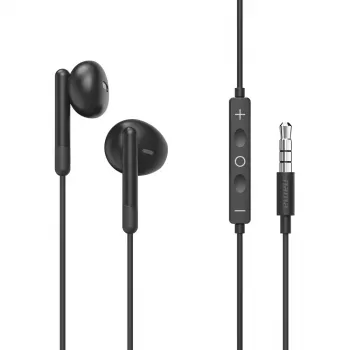 Hama Noble headset bedraad in-ear gesprekken/muziek zwart