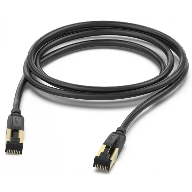 Hama 00202003 netwerkkabel zwart 5 m Cat8 S/FTP (S-STP)