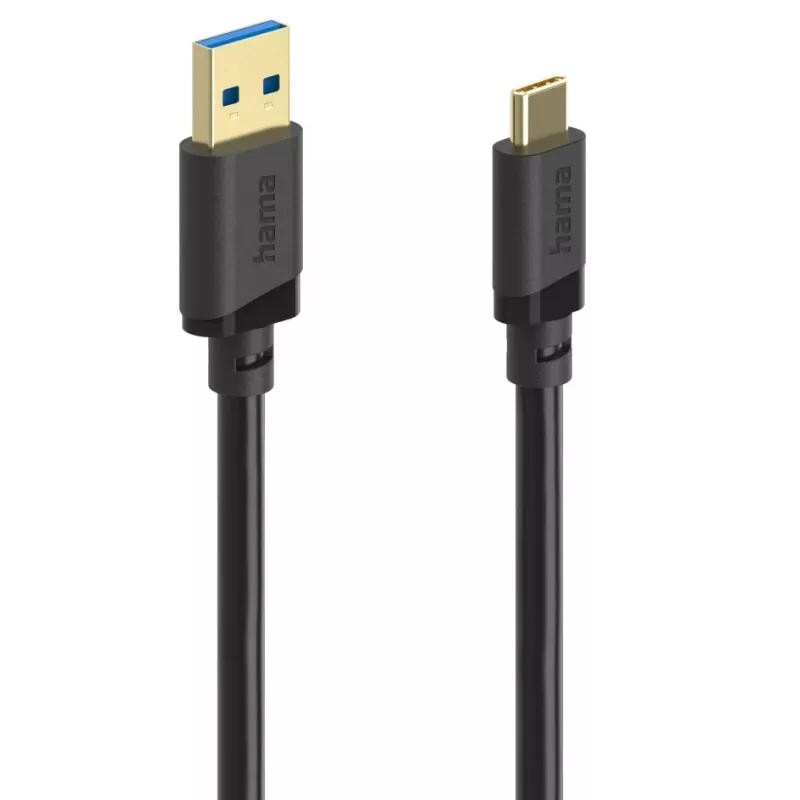 Hama 00202005 USB-kabel USB 3.2 Gen 1 (3.1 Gen 1) 0,75 m USB A USB C zwart