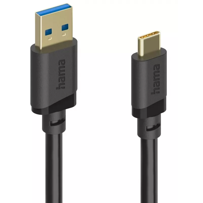 Hama 00202005 USB-kabel USB 3.2 Gen 1 (3.1 Gen 1) 0,75 m USB A USB C zwart