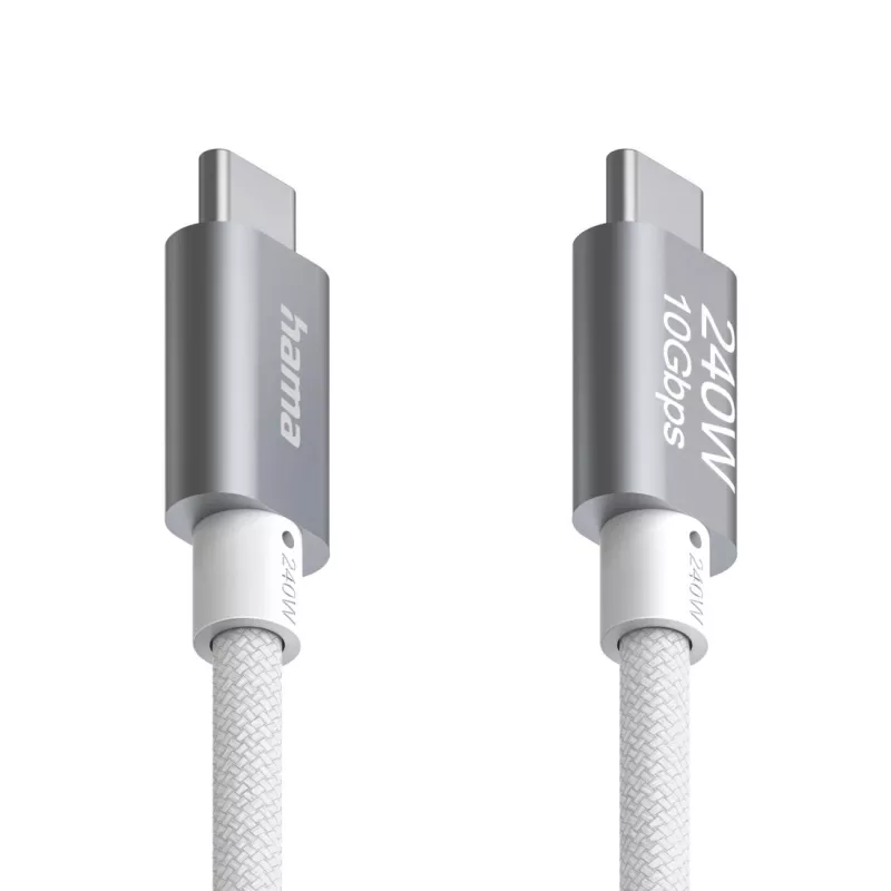 Hama Full-Featured USB-kabel USB 3.2 Gen 2 (3.1 Gen 2) 1,5 m USB C wit