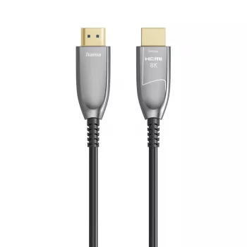 Hama 00202036 HDMI-kabel 15 m HDMI Type-A (standaard) zwart, grijs, zilver