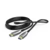 Hama 00202036 HDMI-kabel 15 m HDMI Type-A (standaard) zwart, grijs, zilver