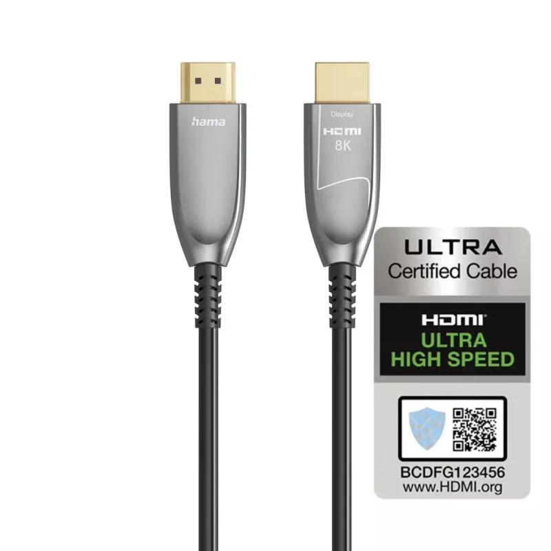 Hama 00202037 Ultra High Speed HDMI AOC glasvezelkabel, 8K, 20 m