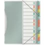 Esselte Colour'Breeze scheidingsregister met 12 tabs, meerkleurig, polypropyleen (PP), 266 mm, 20 mm, 370 g, 1 stuk