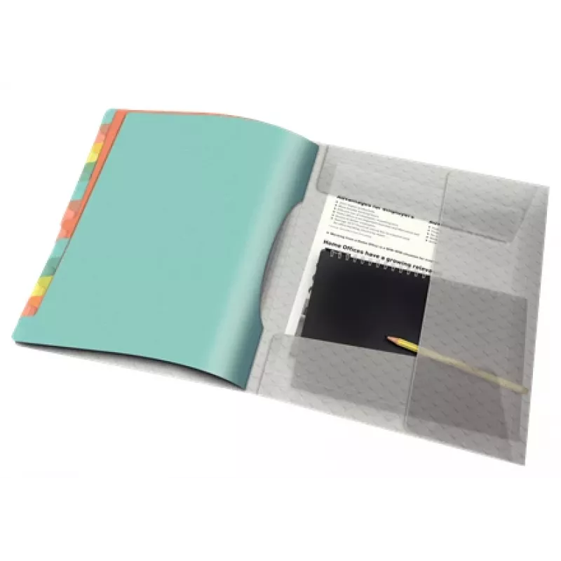 Esselte Colour'Breeze scheidingsregister met 12 tabs, meerkleurig, polypropyleen (PP), 266 mm, 20 mm, 370 g, 1 stuk