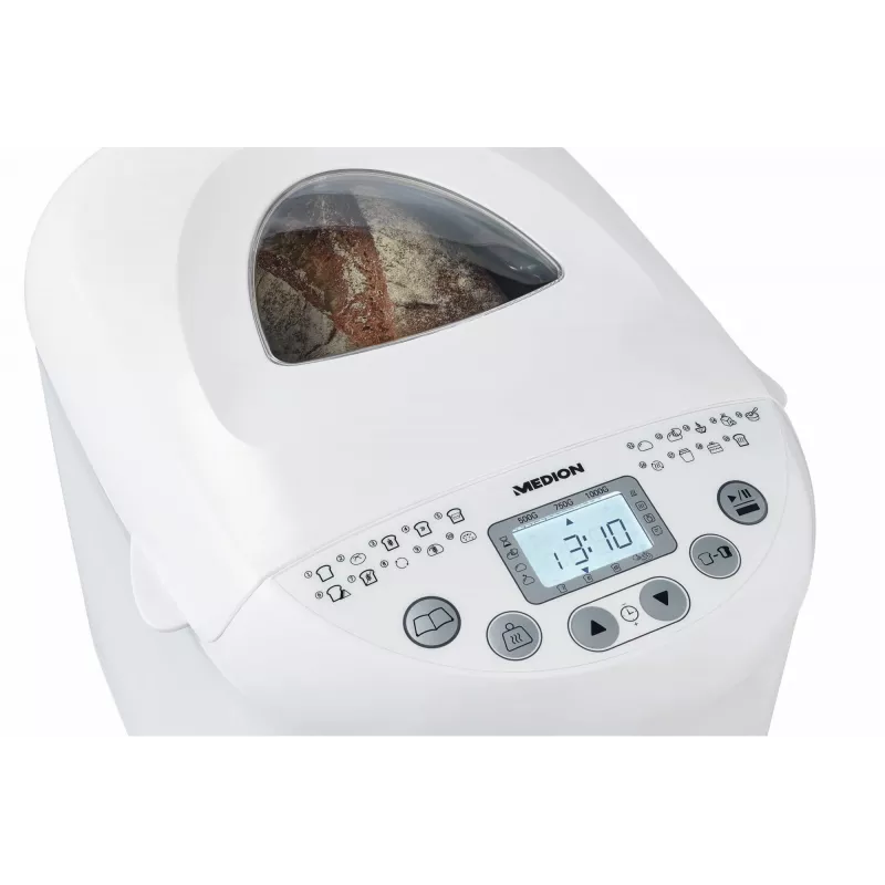 Broodmachine MEDION MD 11011 550 W wit 1 kg digitale timer
