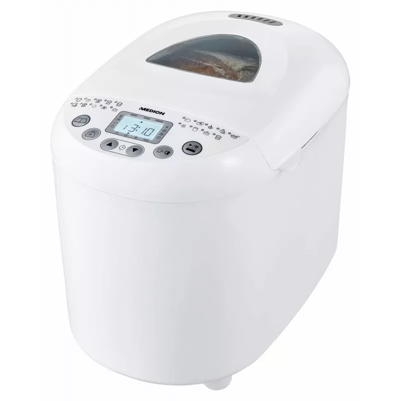 Broodmachine MEDION MD 11011 550 W wit 1 kg digitale timer