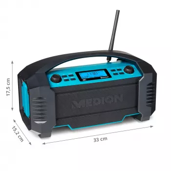 MEDION LIFE E66050 bouwplaats analoog & digitaal zwart, blauw
