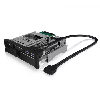 ICY BOX IB-174SSK-U 13,3 cm (5,25 inch) opslagdrivehouder zwart