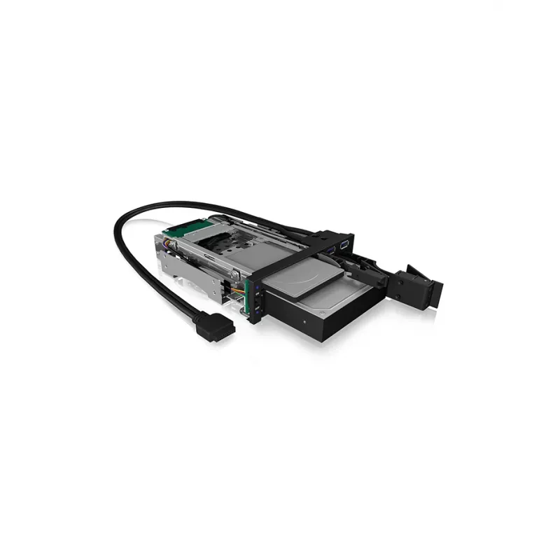ICY BOX IB-174SSK-U 13,3 cm (5,25 inch) opslagdrivehouder zwart