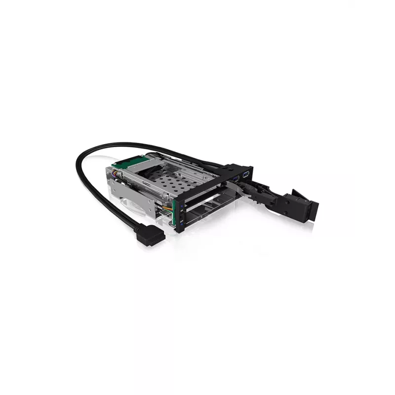ICY BOX IB-174SSK-U 13,3 cm (5,25 inch) opslagdrivehouder zwart