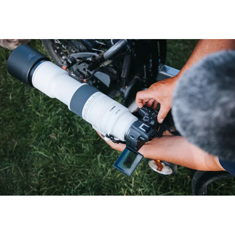 Canon RF 200-800 mm F6.3-9 IS USM teleobjectief, zwart/wit