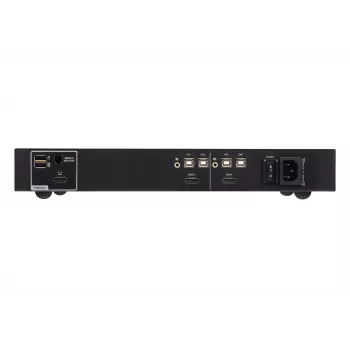 ATEN 2-poorts USB HDMI Secure KVM-switch met CAC, 4K UHD 3840x2160@60Hz, USB-toetsenbord/muis, metalen behuizing