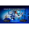 KVM extender ATEN True 4K DP/HDMI Optical KVM 300m – zender & ontvanger, DisplayPort/HDMI, USB, 300 m