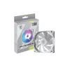 Computerkastventilator MSI MAG F120 ARGB WHITE — 120 mm, 1300 tpm, hydraulisch lager