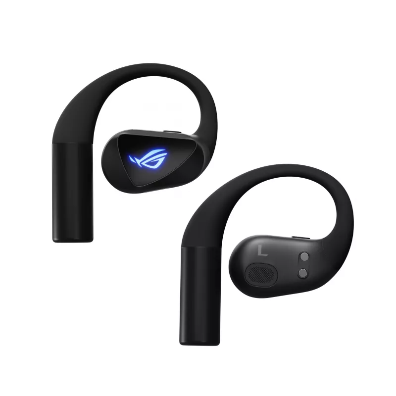 Headset ASUS ROG Cetra Open Wireless TWS Bluetooth ear-hook zwart, 20–20000 Hz, 116 g