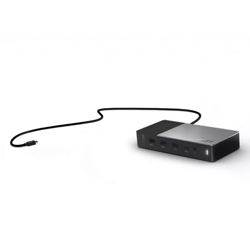 MSI USB-C dockingstation Gen 2 USB 3.2 Gen 2 (3.1 Gen 2) Type-C zwart