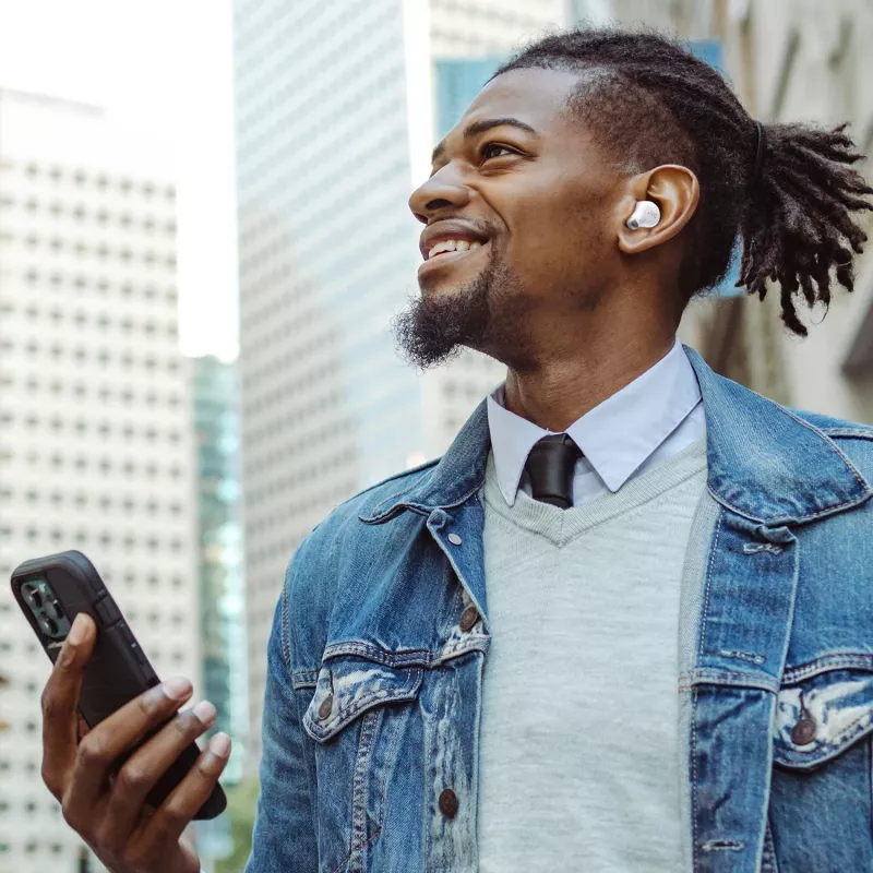 JVC Active Noise Cancelling TWS wit, True Wireless Stereo (TWS), 20 - 20000 Hz, bellen/muziek, 10,1 g, headset, wit