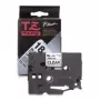 Etikettenlint Brother TZ-FX641 voor labelprinter, gelamineerd 18 mm, zwart op wit