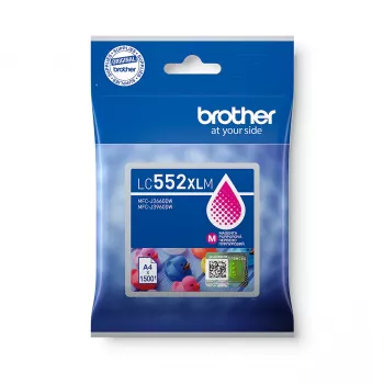 Inktcartridge Brother LC552XLM origineel magenta, pigmentinkt, bereik 1500 pagina's, enkele verpakking