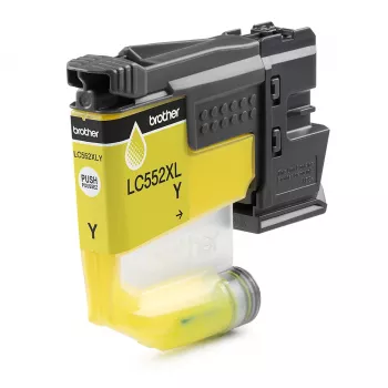 Originele Brother LC552XLY inktcartridge, geel, pigmentinkt, enkele verpakking, 1500 pagina's