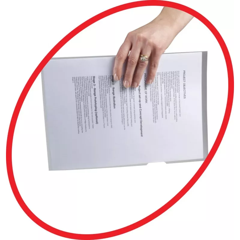 Rexel antislip A4 ordner transparant (25), polypropyleen (PP), transparant, 20 blad, 25 stuks
