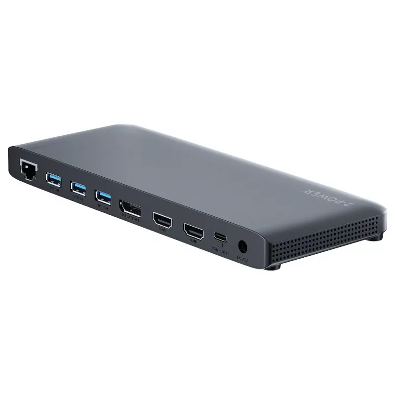 2-Power DOC0117A Laptop-dockingstation/poortreplicator zwart